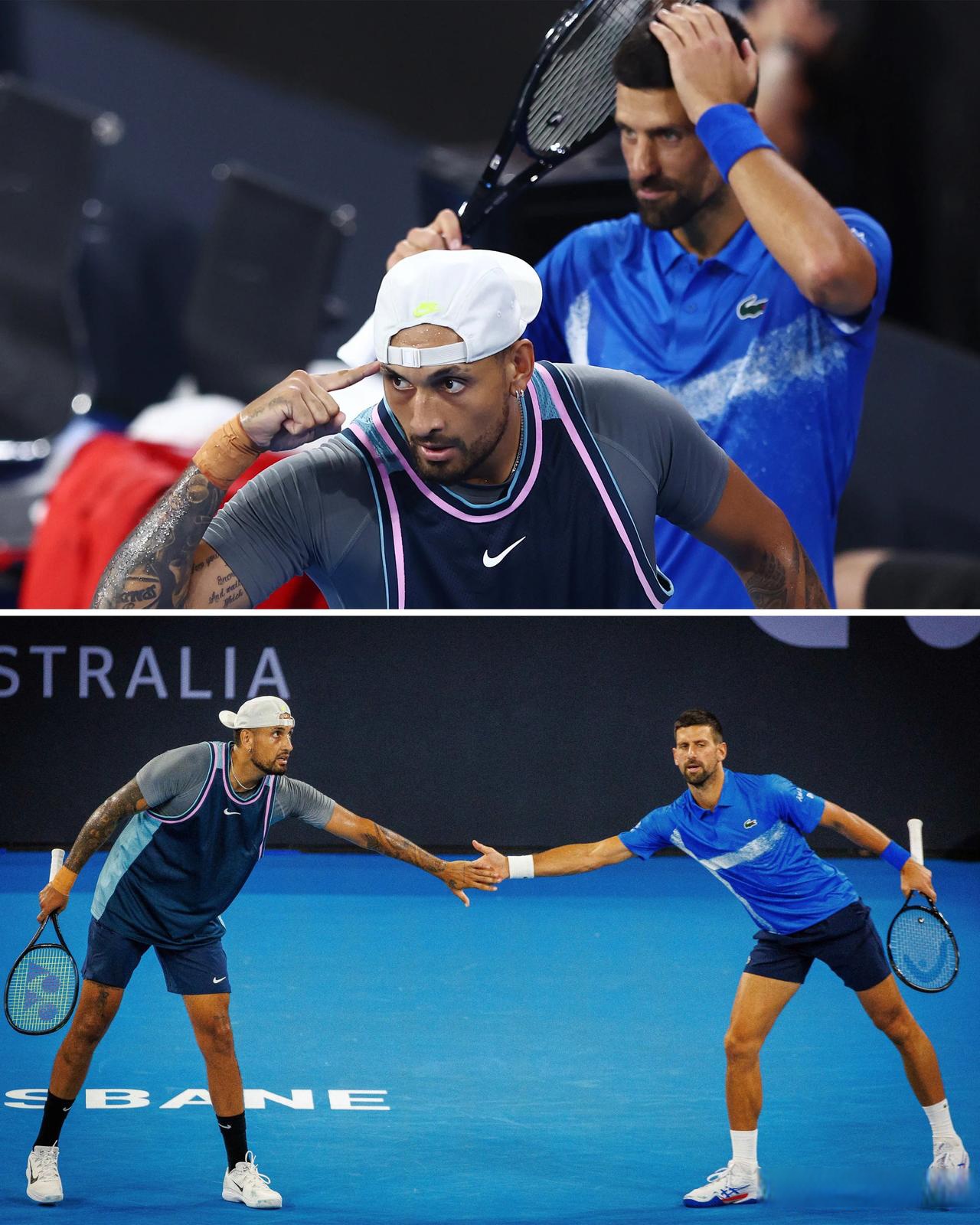 包含英国网球队碾压澳大利亚网球队，克耶高斯完成帽子戏法的词条